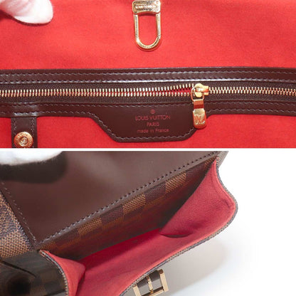 Louis Vuitton Damier Manosque GM Tote Ebene Brown Gold — view 8