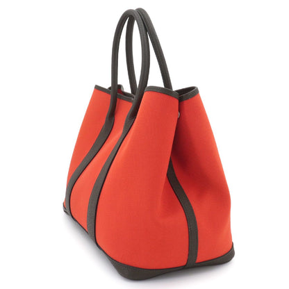 Hermes Garden Party PM Tote Toile Military Nego Negonda Orange Poppy — view 3