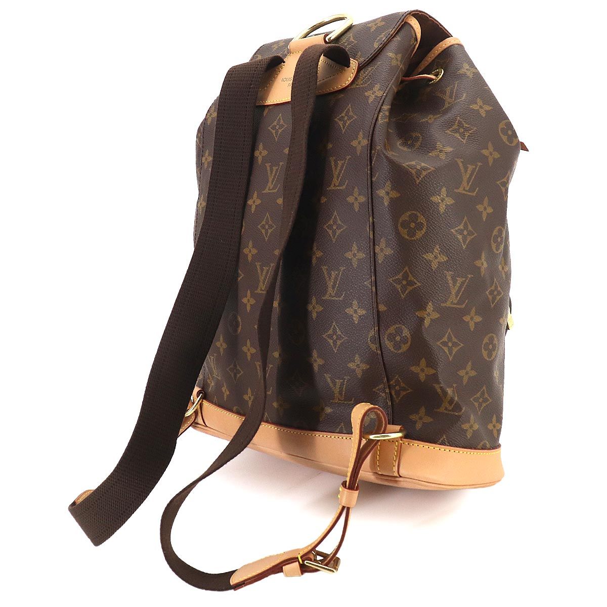 Louis Vuitton Monogram Montsouris GM Backpack Brown — view 3