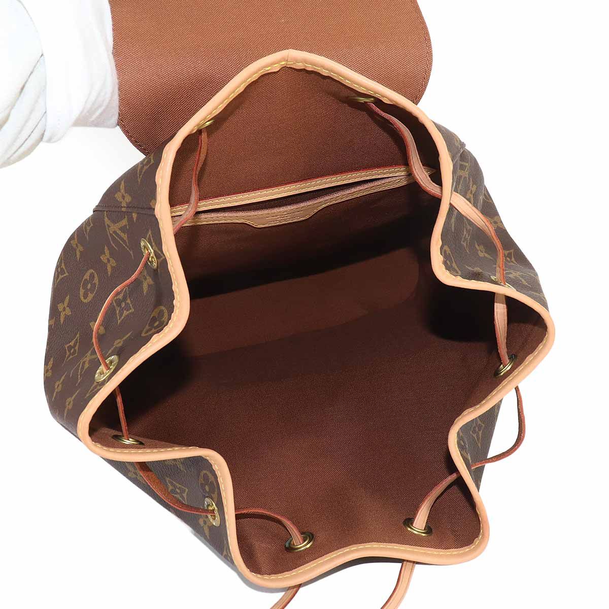 Louis Vuitton Monogram Montsouris GM Backpack Brown — view 5