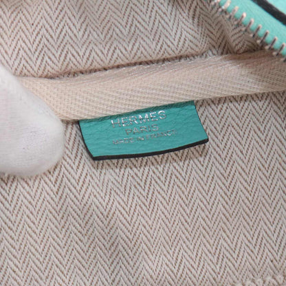 Hermes Victoria 2 35 Hand Bag Taurillon Clemence Blue Sun Seal Silver — view 7