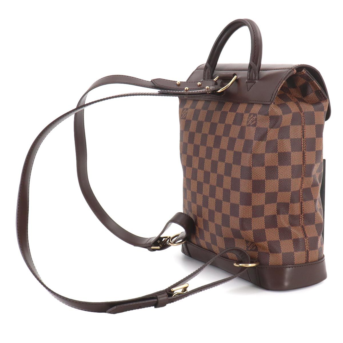 Louis Vuitton Damier Soho Backpack Ebene — view 4