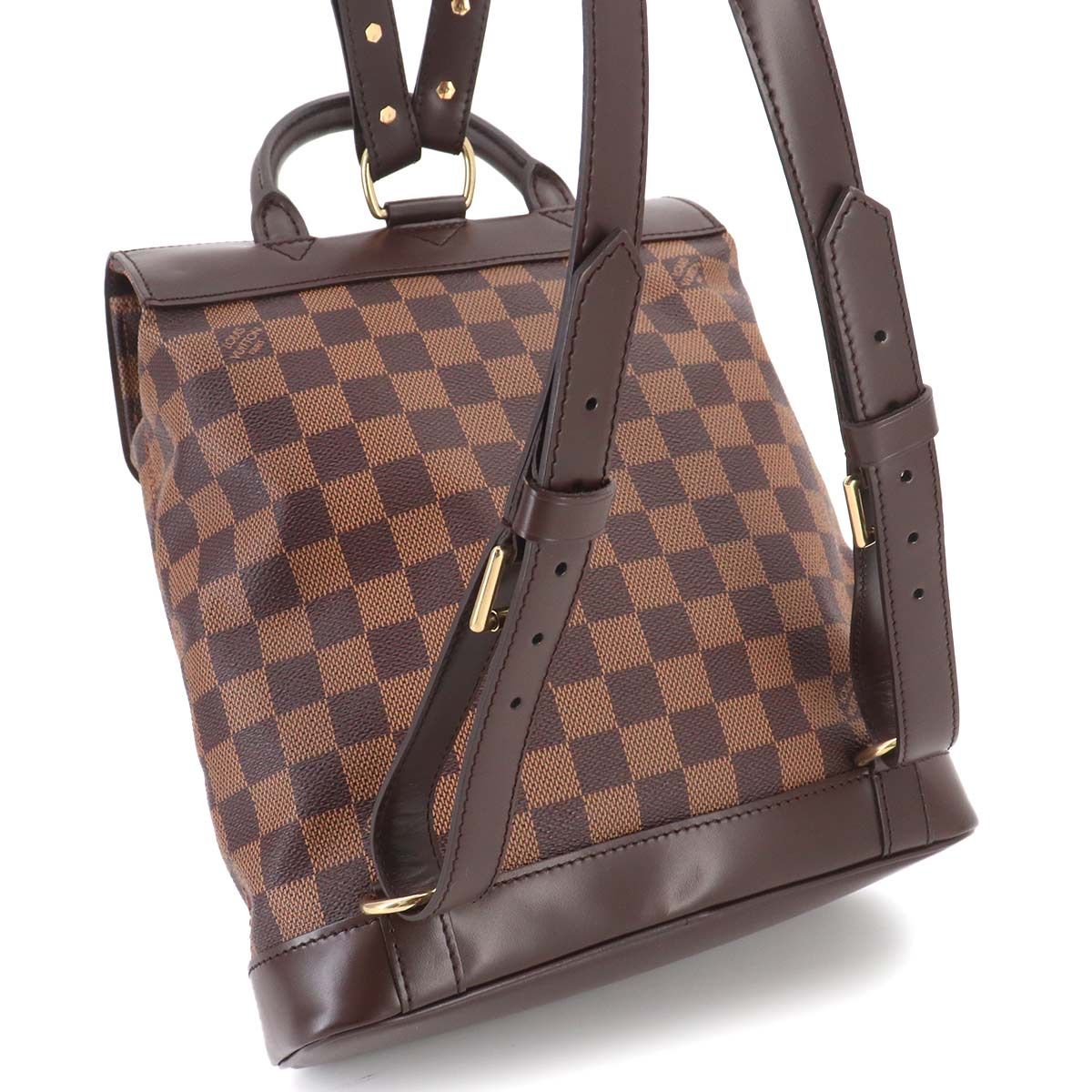 Louis Vuitton Damier Soho Backpack Ebene — view 8