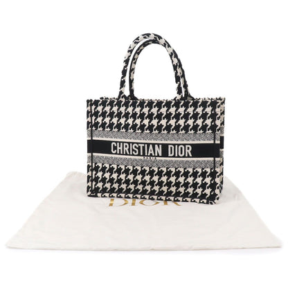 Dior Book Tote Canvas Black Houndstooth — view 2