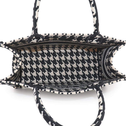Dior Book Tote Canvas Black Houndstooth — view 7