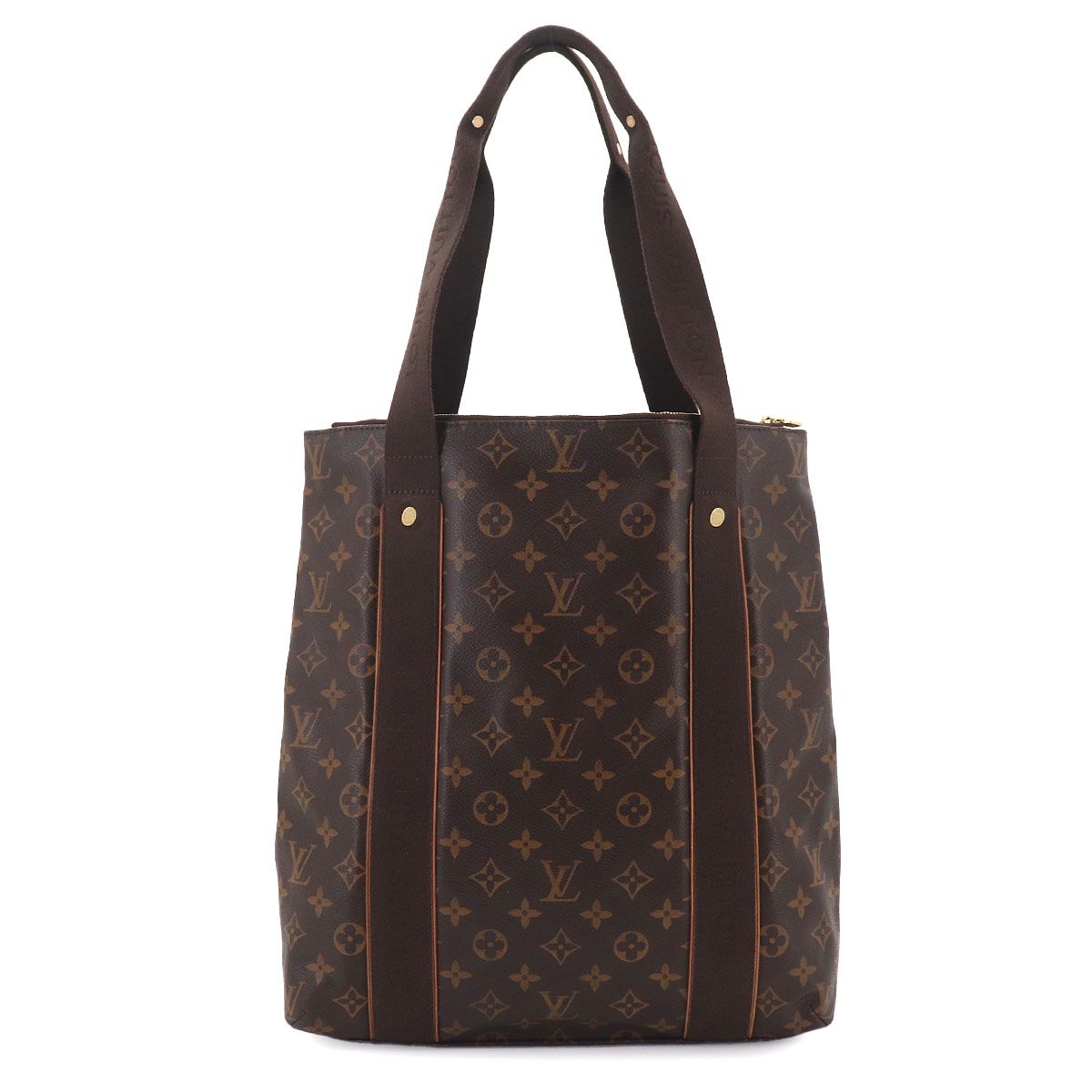 Louis Vuitton Monogram Cabas Beaubourg Tote Brown Gold — view 2