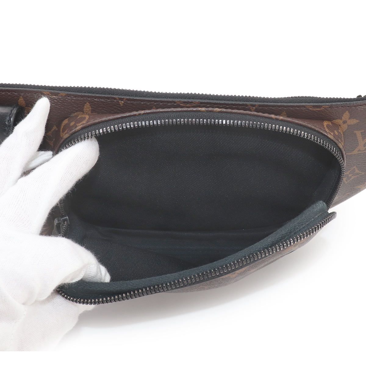 Louis Vuitton Monogram Macassar Christopher Bam Body Waist Pouch — view 7