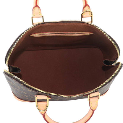 Louis Vuitton Monogram Alma Hand Bag Brown Gold PM — view 7