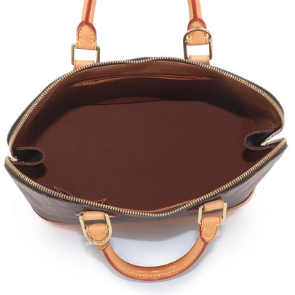 Louis Vuitton Monogram Alma Hand Bag Brown Gold — view 6