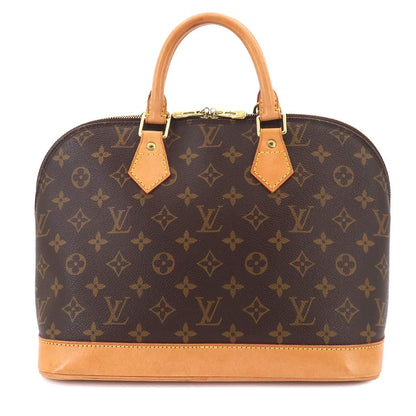 Louis Vuitton Monogram Alma Hand Bag Brown Gold — view 2