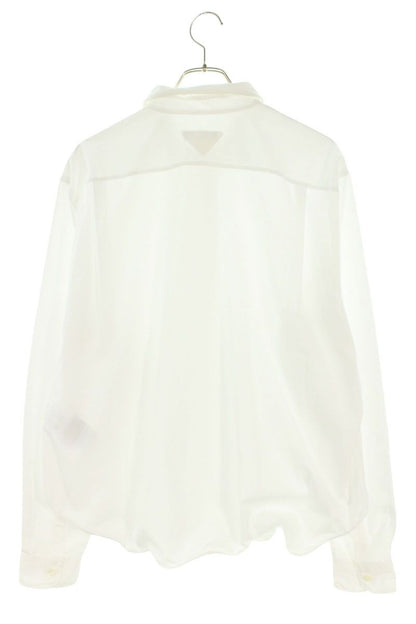 Prada Wired Triangle Patch Long Sleeve Shirt XXL — view 2