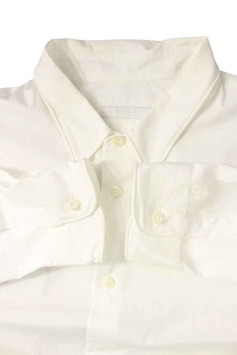 Prada Wired Triangle Patch Long Sleeve Shirt XXL — view 3
