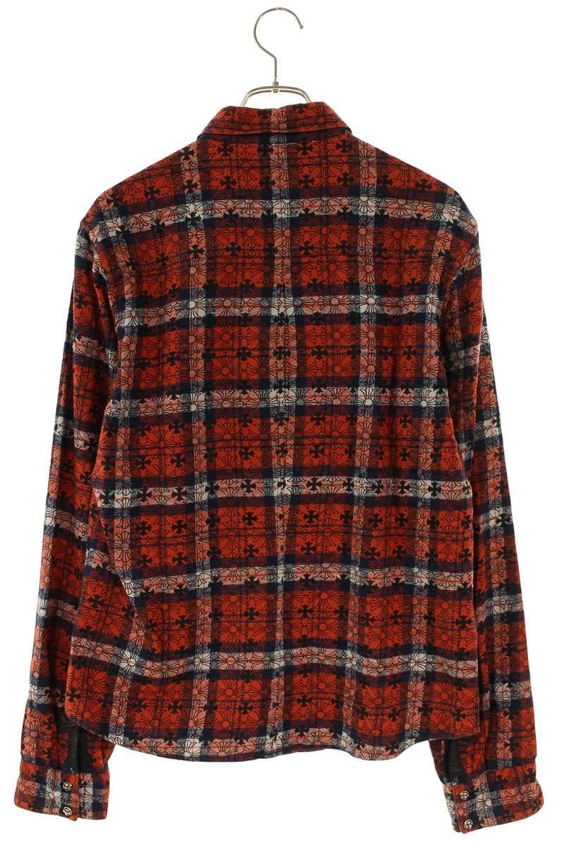 Chrome Hearts Looseends LS Loose End Sleeve Cross Patch Ball Button Long Shirt — view 2