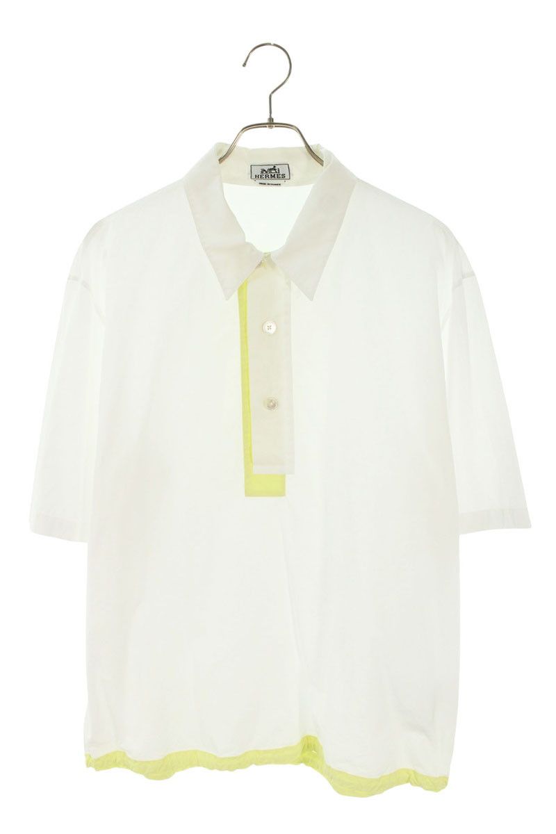 Hermes Drocord Snap Button Short Sleeve Shirt 42
