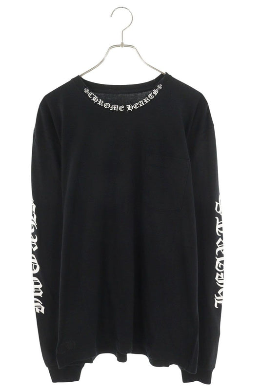 Chrome Hearts CH L S 1 Neck Logo Print Long Sleeve Top XL