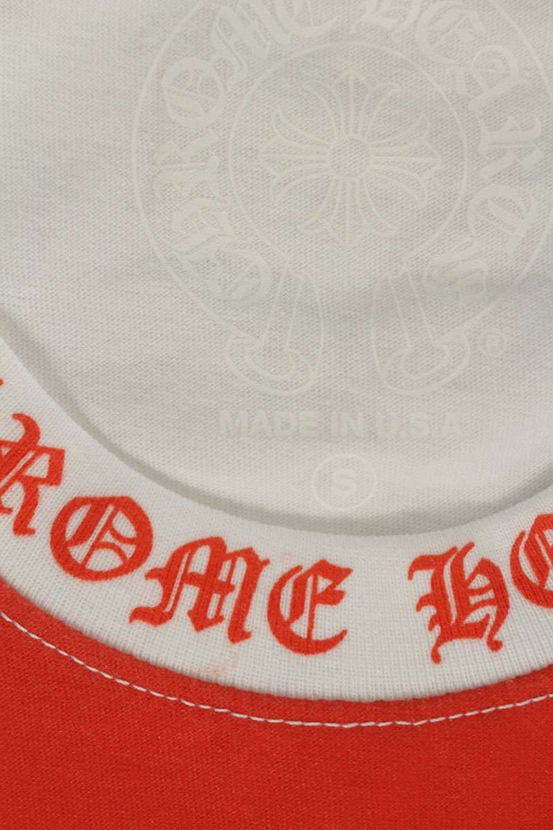Chrome Hearts CH T-shrt 1 Union Jack Print Neck Logo T-Shirt — view 3