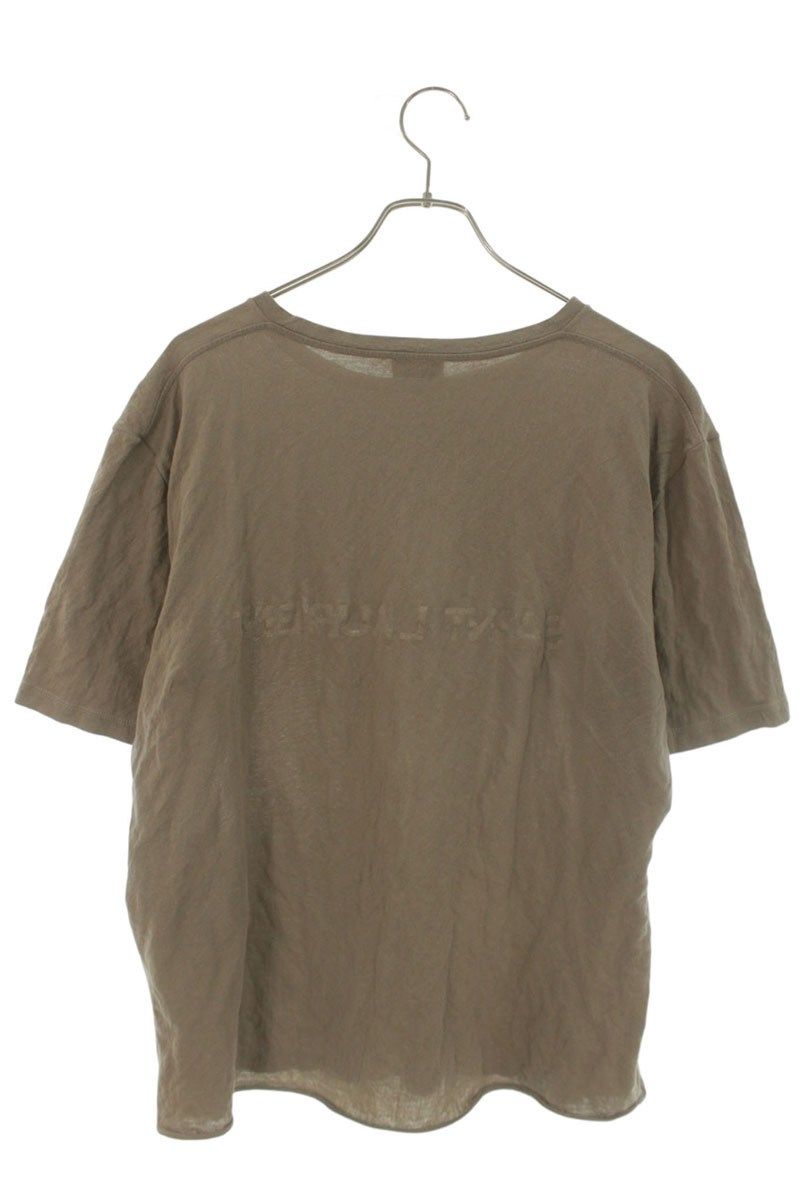 Saint Laurent Paris Wrinkled Reverse Logo Print T-Shirt — view 2