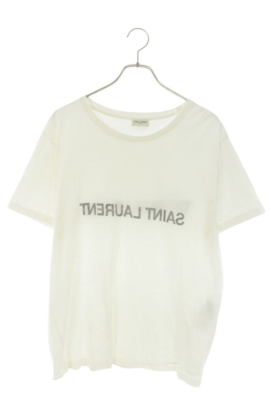 Saint Laurent Paris Reverse Logo Print T-Shirt XL