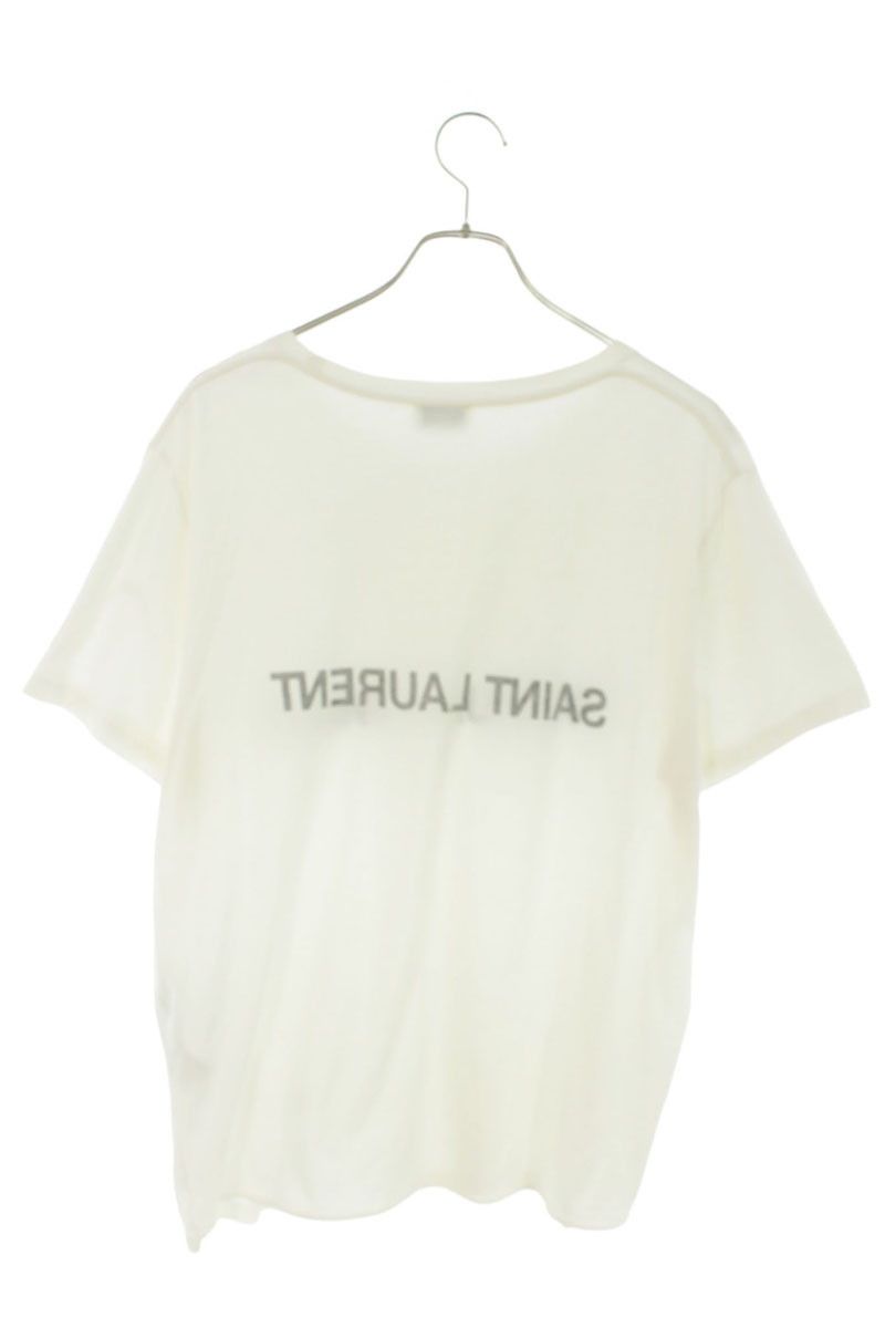 Saint Laurent Paris Reverse Logo Print T-Shirt XL — view 2