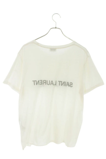 Saint Laurent Paris Reverse Logo Print T-Shirt XL — view 2
