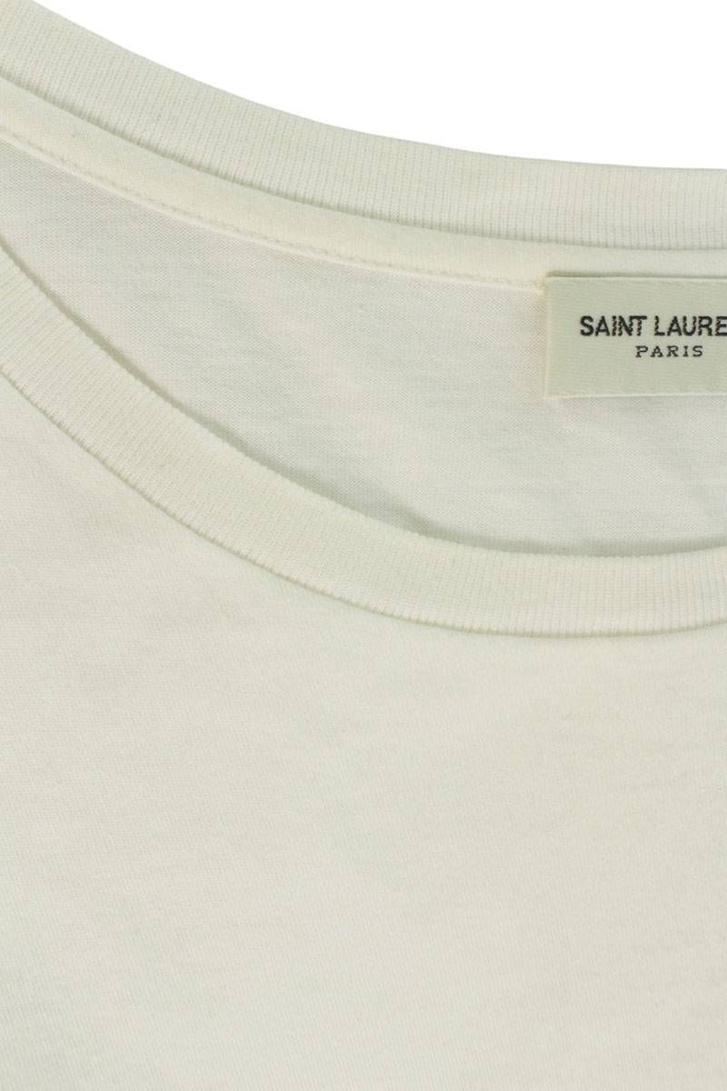Saint Laurent Paris Reverse Logo Print T-Shirt XL — view 3