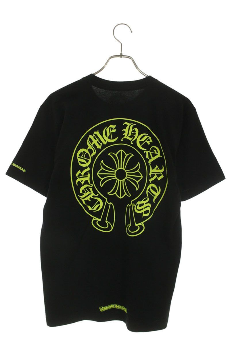 Chrome Hearts Horseshoe Tee Black Yellow Back Print T-Shirt — view 2