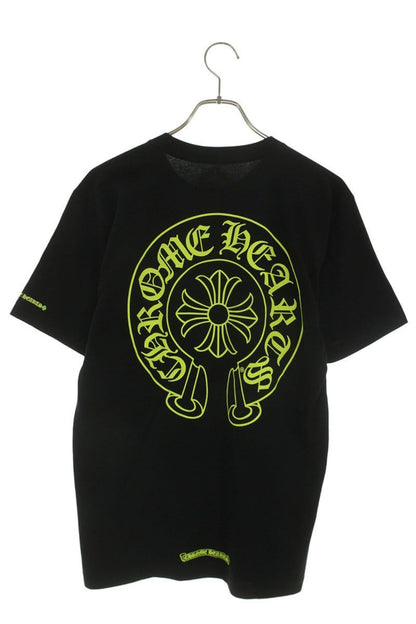 Chrome Hearts Horseshoe Tee Black Yellow Back Print T-Shirt — view 2