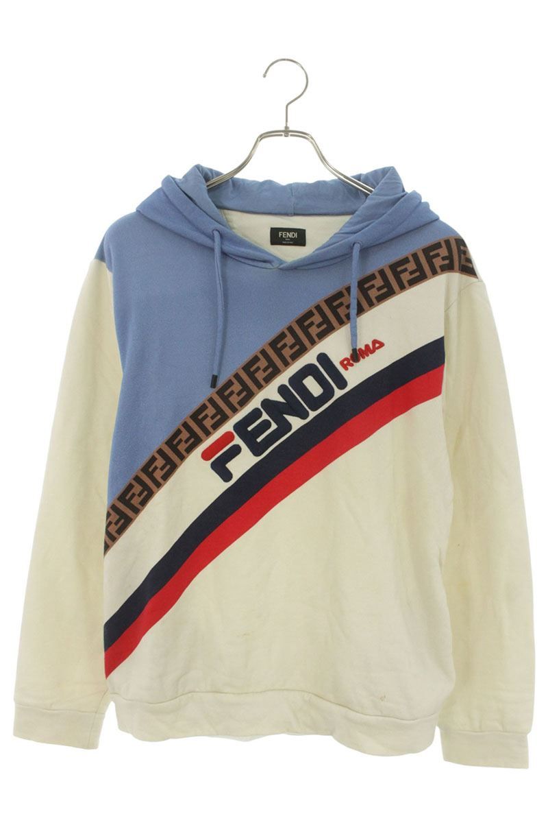 Fendi Fila Front Logo Hoodie