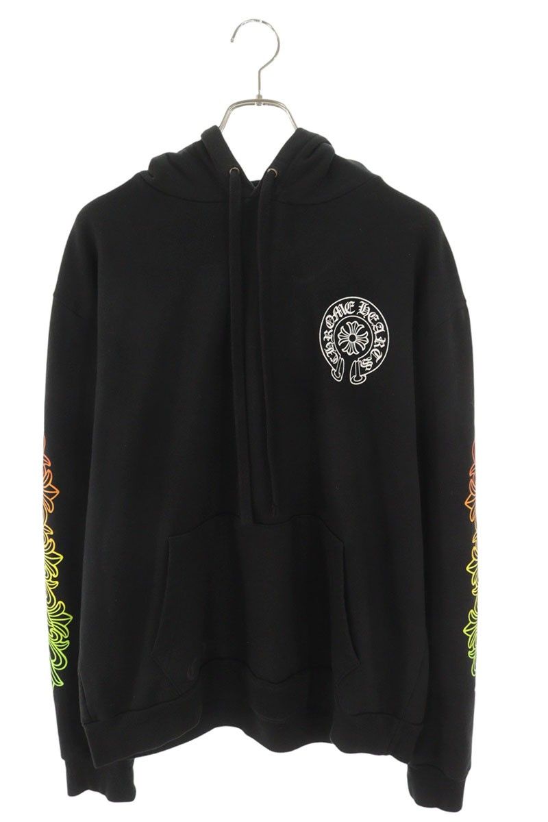 Chrome Hearts Sweatshirt Plvr Sleeve Floral Circle Logo Print Hoodie