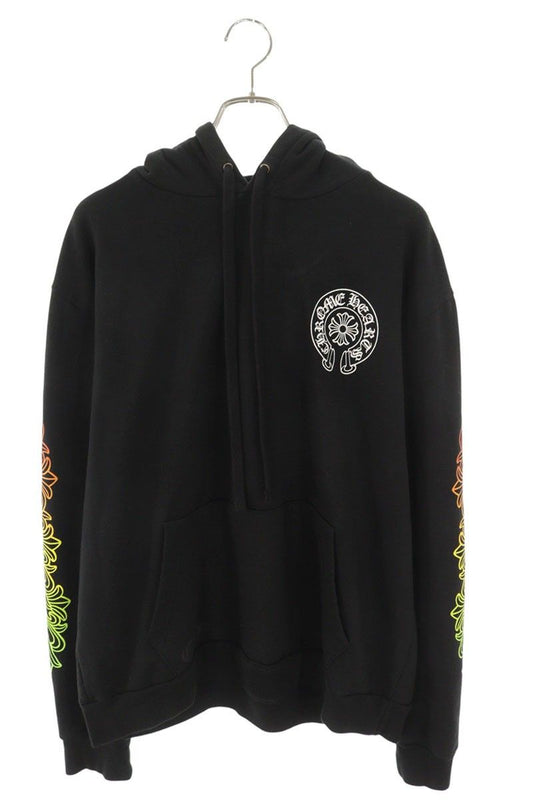 Chrome Hearts Sweatshirt Plvr Sleeve Floral Circle Logo Print Hoodie