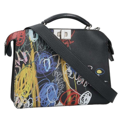 Fendi Picab Graphic Paint Shoulder Handbag