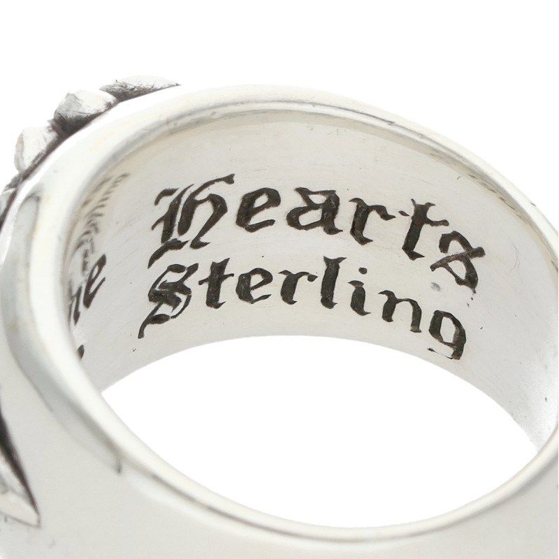 Chrome Hearts Flrl Crs Floral Cross Silver Ring — view 4