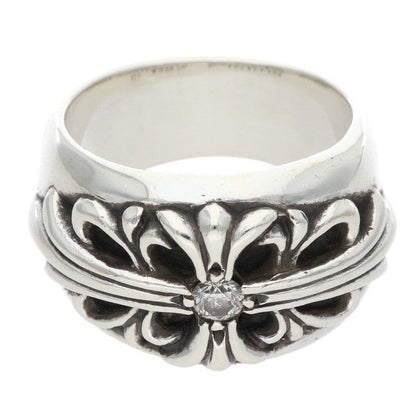Chrome Hearts Flrl Crs Floral Cross Silver Ring
