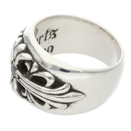 Chrome Hearts Flrl Crs Floral Cross Silver Ring — view 5
