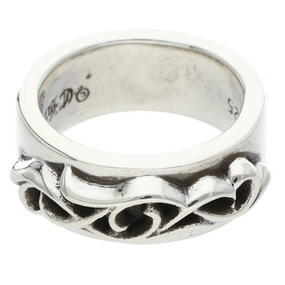 Chrome Hearts Dbl Narrow Vine Band Double Silver Ring — view 2