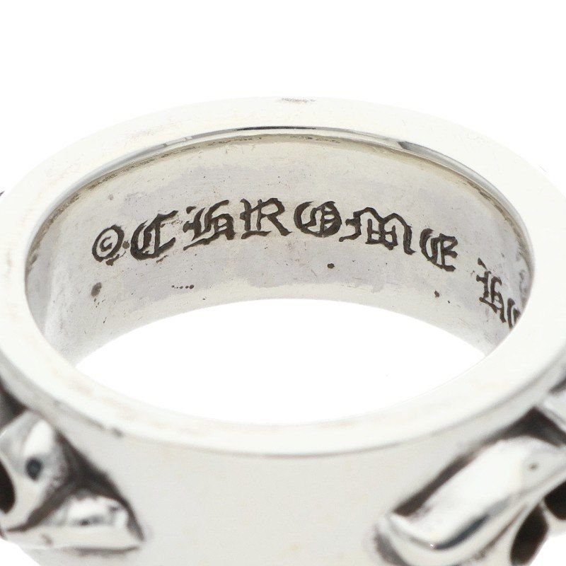 Chrome Hearts Dbl Narrow Vine Band Double Silver Ring — view 3