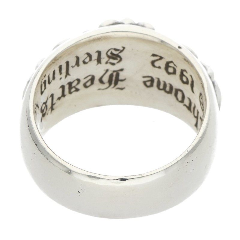 Chrome Hearts Flrl Crs Floral Cross Silver Ring — view 2