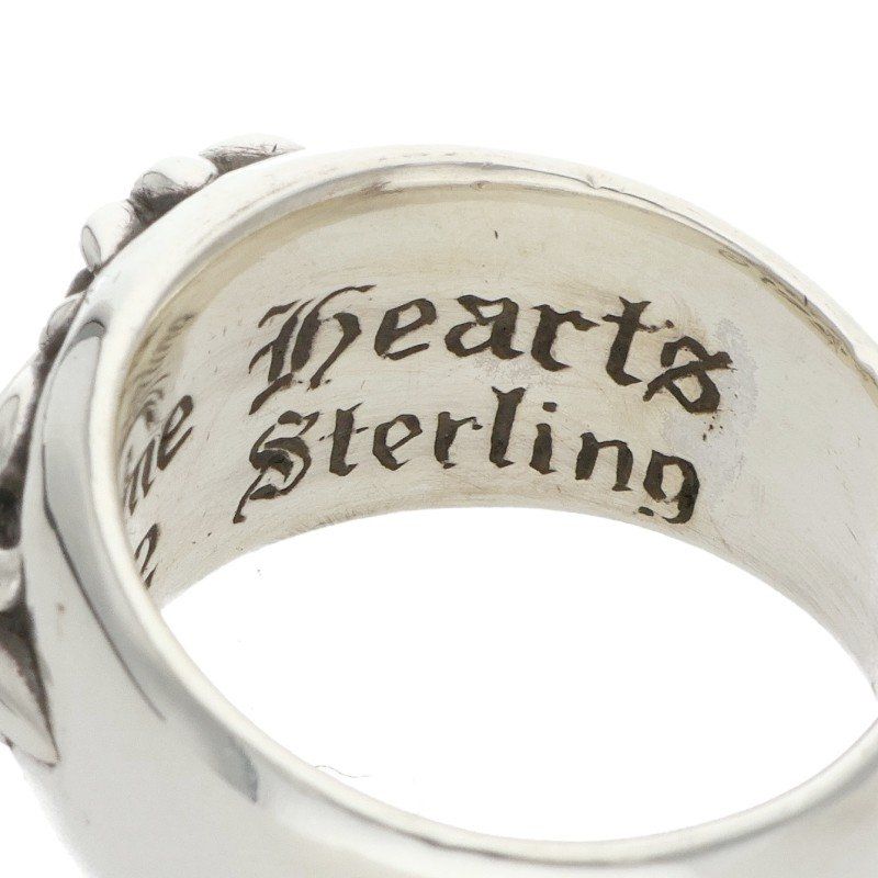 Chrome Hearts Flrl Crs Floral Cross Silver Ring — view 4