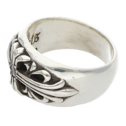 Chrome Hearts Flrl Crs Floral Cross Silver Ring — view 5