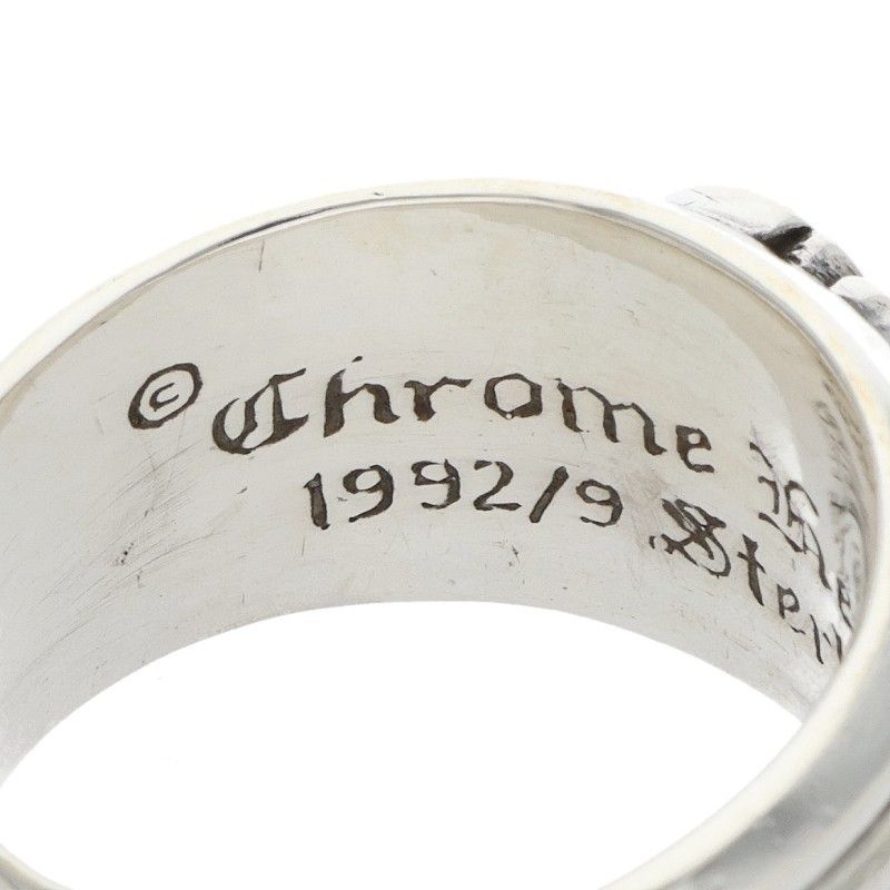 Chrome Hearts Dagger P Dmnd a Pave Diamond Silver Ring — view 3