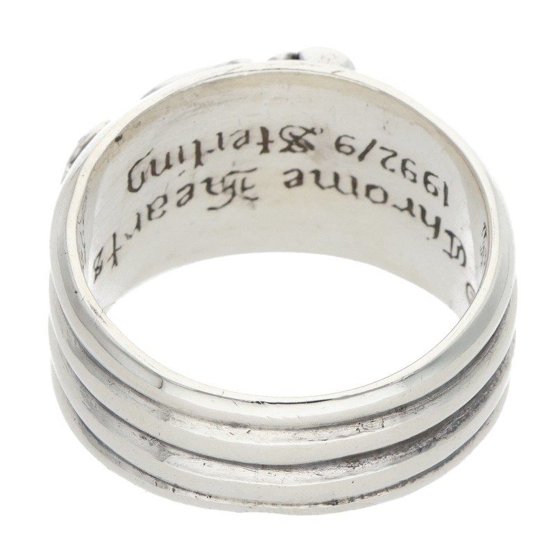 Chrome Hearts Dagger P Dmnd a Pave Diamond Silver Ring — view 2
