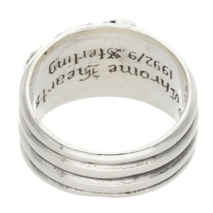 Chrome Hearts Dagger P Dmnd a Pave Diamond Silver Ring — view 2