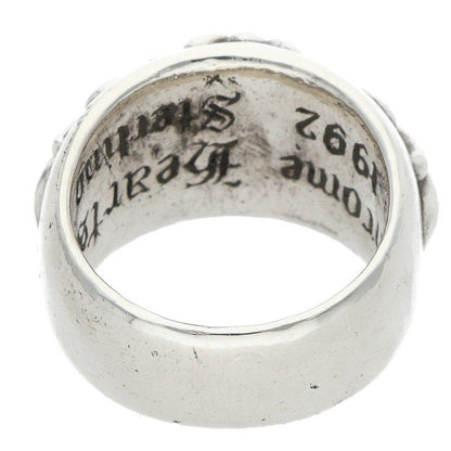 Chrome Hearts Flrl Crs Floral Cross Silver Ring — view 2