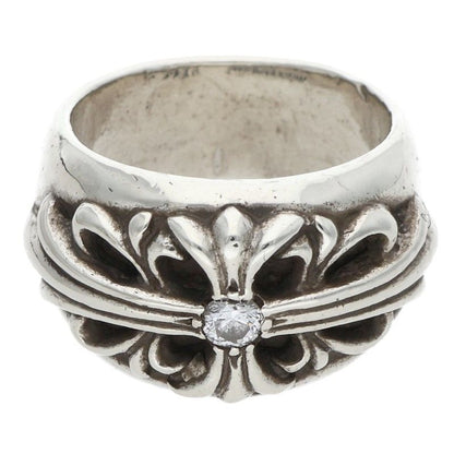 Chrome Hearts Flrl Crs Floral Cross Silver Ring