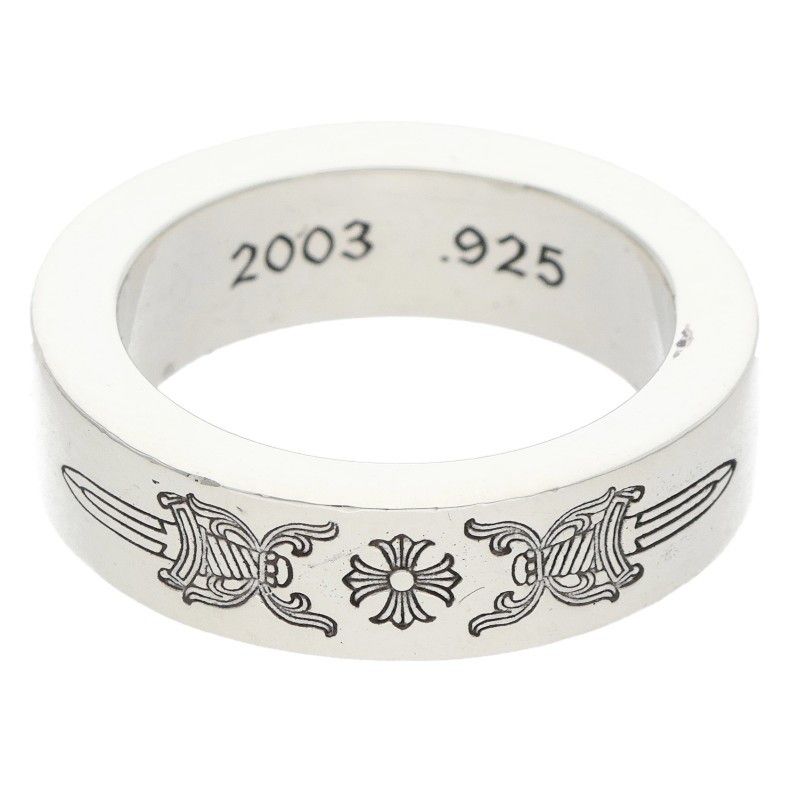 Chrome Hearts Spacer Dagger Silver Ring