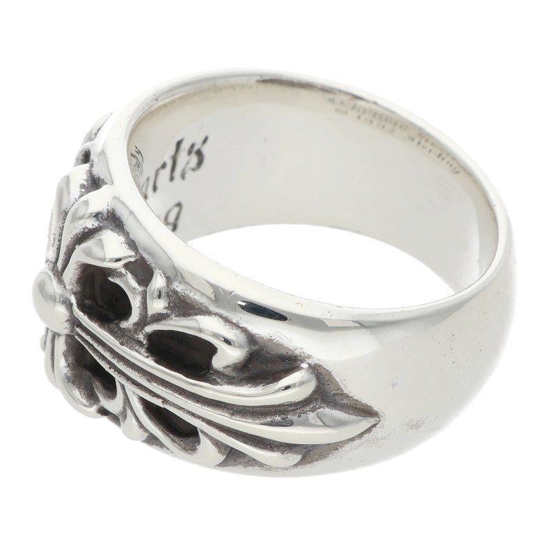 Chrome Hearts Flrl Crs Floral Cross Silver Ring — view 5