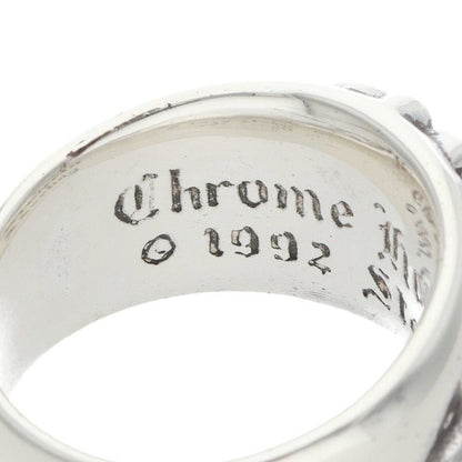 Chrome Hearts Flrl Crs Floral Cross Silver Ring — view 3