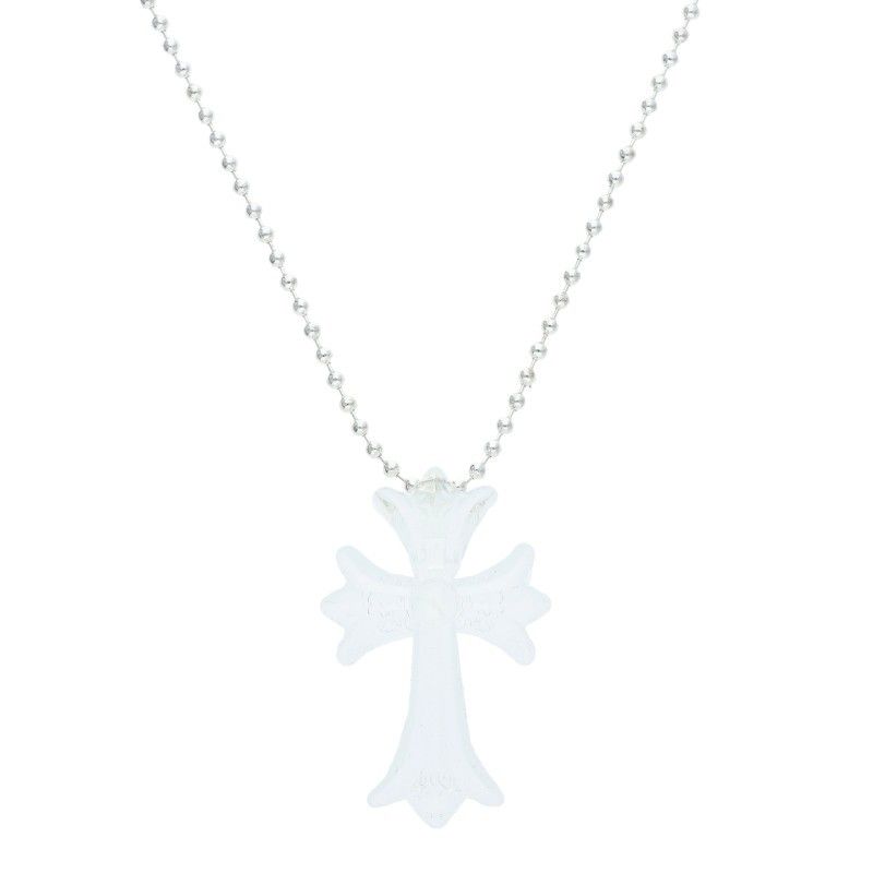 Chrome Hearts Rubber CH Crs Sml Small CH Cross Silicone Necklace
