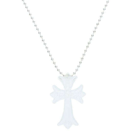 Chrome Hearts Rubber CH Crs Sml Small CH Cross Silicone Necklace