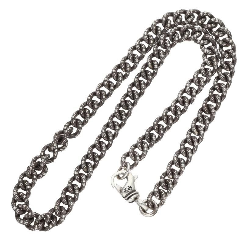 Chrome Hearts Fncy Mini Extra Fancy Silver Necklace — view 2